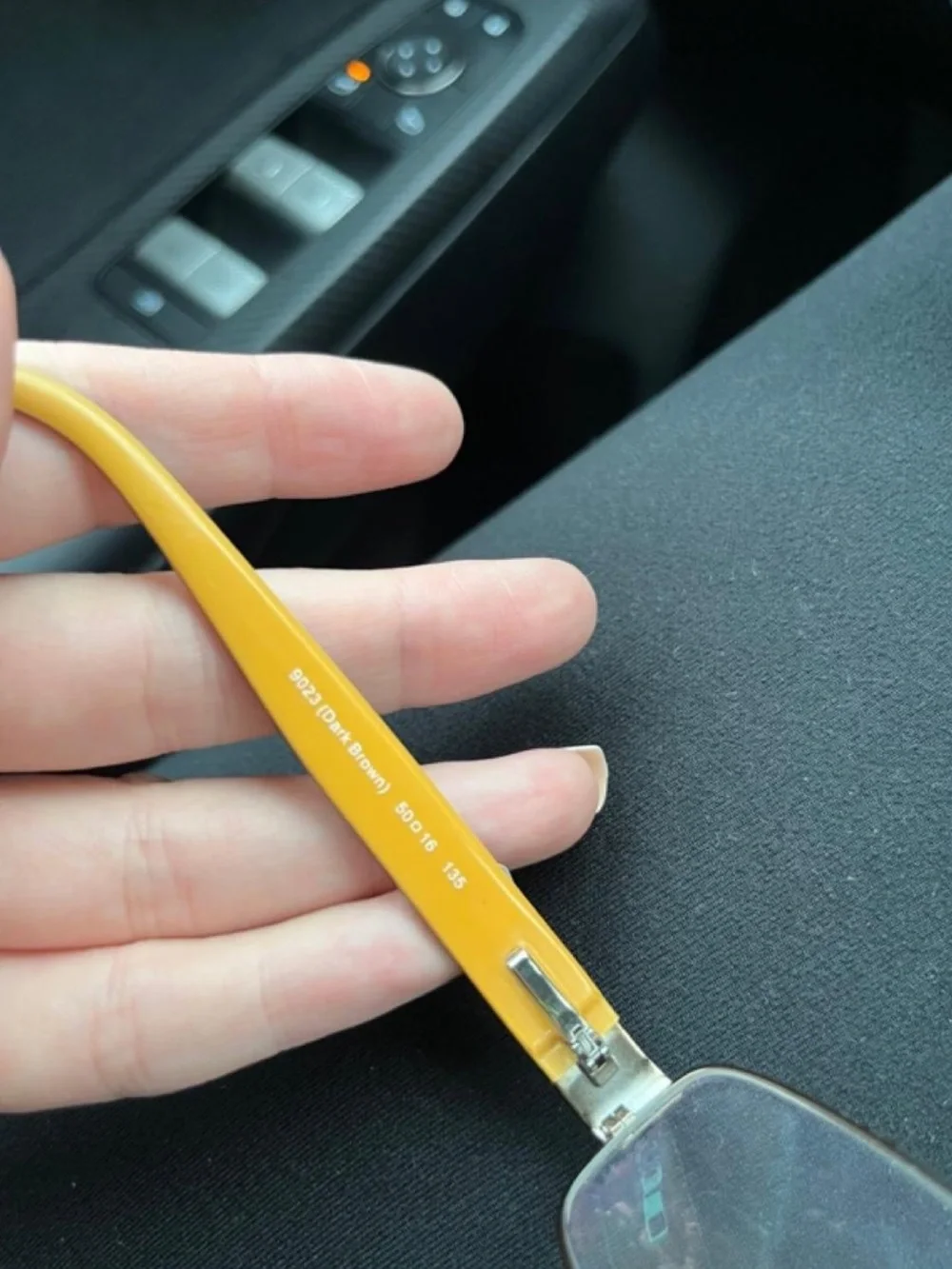 Coach Y2K Style Yellow/Brown Rectangular Eyeglasses